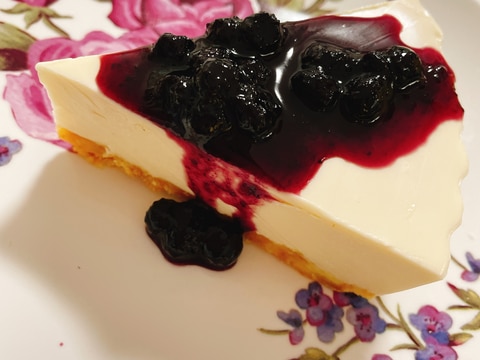 超簡単♡レアチーズケーキ♡ヨーグルトなし!